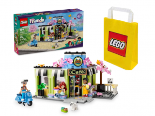 [Zestaw] LEGO FRIENDS 42618 Kawiarnia w Heartlake + LEGO Torba papierowa średnia 6315792