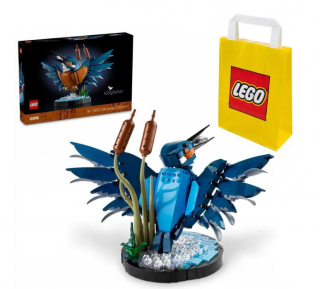 [Zestaw] LEGO ICONS 10331 Zimorodek + LEGO Torba papierowa średnia 6315792