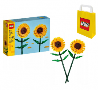 [Zestaw] Lego MERCHANDISE 40524 Słoneczniki + LEGO Torba papierowa mała 6315786