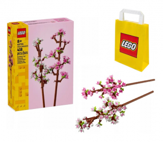 [Zestaw] Lego MERCHANDISE 40725 Kwiaty wiśni + LEGO Torba papierowa mała 6315786