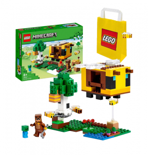 [Zestaw] LEGO Minecraft Pszczeli ul 21241 + LEGO Torba papierowa średnia 6315792