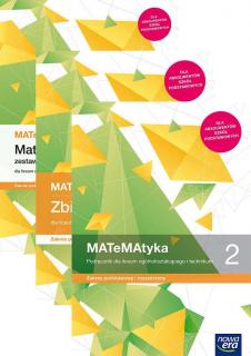 [Zestaw] MATeMAtyka 2 Podręcznik + Maturalne karty pracy + Zbiór Zadań Zakres podstawowy i rozszerzony