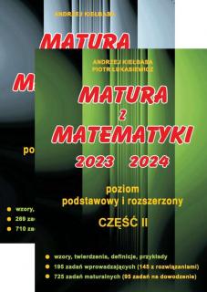 [Zestaw] Matura z matematyki 2023 2024 część 1 poziom podstawowy i rozszerzony + Matura z matematyki 2023 2024 część 2 poziom podstawowy i rozszerzony