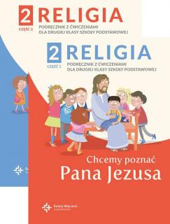 [Zestaw] Religia 2 Podręcznik z ćwiczeniami Część.2 - Chcemy poznać Pana Jezusa + Religia 2 Podręcznik z ćwiczeniami Część 1 - Chcemy poznać Pana Jezu