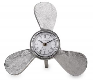 Śruba okrętowa srebrny zegar 33 cm