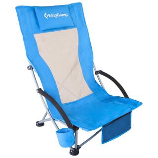Krzesło Turystyczne Kempingowe Wędkarskie Składane KingCamp Blue Wysokie