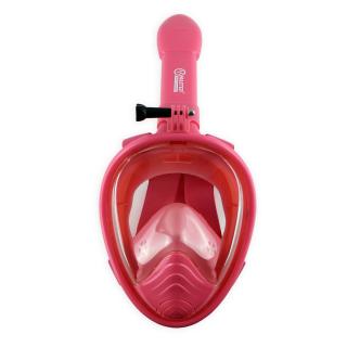 Maska do Nurkowania Snorkelingu MASTER Pełnotwarzowa XS Pink