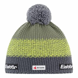 Czapka narciarska Eisbar Star Pompon SKA Anthracite Yellow Misty Forest 2025