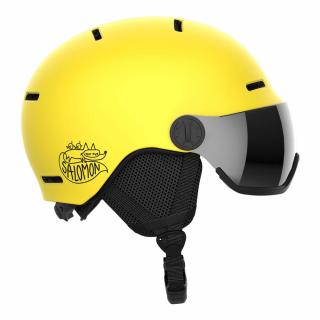 Kask narciarski dziecięcy Salomon Orka Visor Vibrant Yellow Flash Silver S2 2025