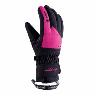 Rękawice narciarskie damskie Viking Sherpa GTX Lady Black Pink 2025