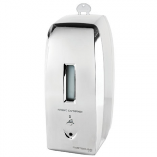 Automatyczny dozownik mydła w płynie i płynu do dezynfekcji Bisk MASTERLINE ak3 0.5 litra plastik srebrny połysk