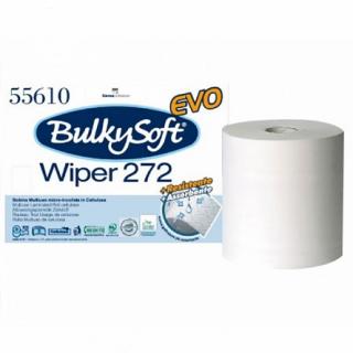 Czyściwo papierowe w rolce Bulkysoft Classic 2 warstwy 272 m celuloza białe