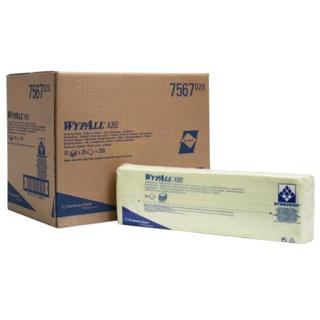 Czyściwo włókninowe w odcinkach Kimberly Clark Wypall X80 1 warstwa celuloza żółte