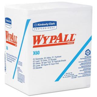 Czyściwo włókninowe w odcinkach w składce 1/4 Kimberly Clark WYPALL X70 1 warstwa celuloza białe