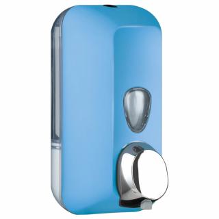 Dozownik do mydła w pianie Mar Plast 500 ml, niebieskie tworzywo ABS