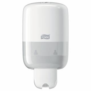 Dozownik do mydła w płynie Tork mini 475 ml, białe tworzywo ABS