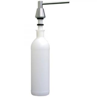 Dozownik podblatowy do mydła w płynie Merida STOŻEK 1000 ml, mosiądz matowy