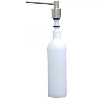 Dozownik podblatowy do mydła w płynie Merida WALEC 1000 ml, mosiądz matowy