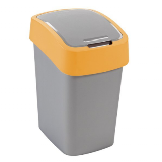 Kosz do segregacji 10 litrów Curver FLIP BIN, pomarańczowy plastik