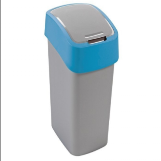 Kosz do segregacji 25 litrów Curver FLIP BIN, niebieski plastik