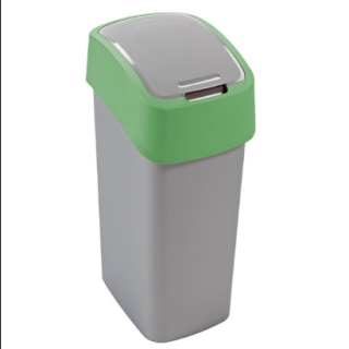 Kosz do segregacji 25 litrów Curver FLIP BIN, zielony plastik