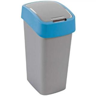 Kosz do segregacji 50 litrów Curver FLIP BIN, niebieski plastik