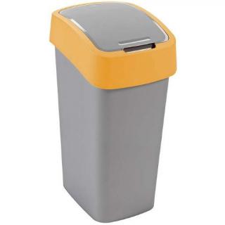 Kosz do segregacji 50 litrów Curver FLIP BIN, pomarańczowy plastik