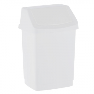 Kosz na śmieci 15 litrów Curver CLICK-IT, biały plastik