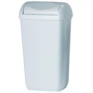 Kosz na śmieci 23 litry Sanitario, biały plastik