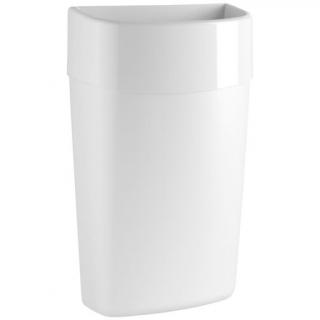 Kosz na śmieci 40 litrów Merida ONE / COMO, biały plastik