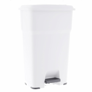 Kosz na śmieci 85 litrów Merida HERA, biały plastik