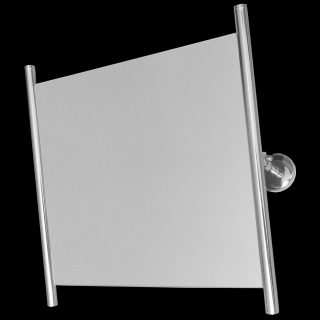Lustro uchylne dla niepełnosprawnych Faneco ⌀ 25 mm, 60 × 60 cm, stal nierdzewna matowa