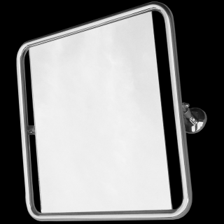 Lustro uchylne dla niepełnosprawnych Faneco ⌀ 25 mm, 60 × 60 cm szklana tafla zwierciadła Faneco, stal nierdzewna polerowana