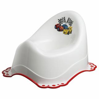 Nocnik antypoślizgowy dla dzieci CARS Bisk, biały plastik