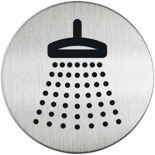 Oznaczenie drzwi – Prysznic metalowe okrągłe