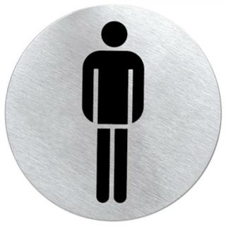 Oznaczenie toalety męskiej metalowe okrągłe Blomus