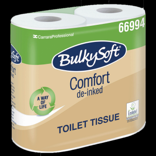 Papier toaletowy Bulkysoft Comfort 40 rolek 2 warstwy 52.5 m średnica 12 cm biały celuloza