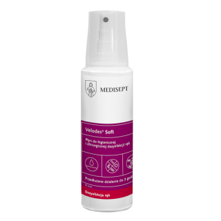 Płyn do dezynfekcji rąk Medisept Velodes Soft 250 ml