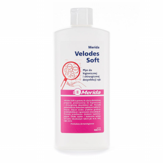 Płyn do dezynfekcji rąk VELODES SOFT Merida 0,5 litra