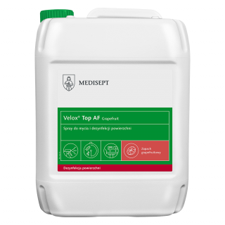 Płyn do dezynfekcji sprzętu medycznego Medisept Velox Top AF 5 litrów grapefruit