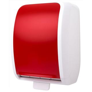 Podajnik na ręczniki papierowe w rolce COSMOS autocut JM-Metzger plastik czerwony