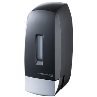 Pojemnik na mydło w płynie Bisk MASTERLINE h4 500 ml, czarne tworzywo ABS