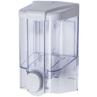 Pojemnik na mydło w płynie Faneco JET 0.5 litra plastik przezroczysty