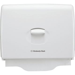 Pojemnik na nakładki sedesowe Kimberly Clark AQUARIUS, białe tworzywo ABS