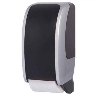 Pojemnik na papier toaletowy 2 rolki JM-Metzger COSMOS Automatic plastik czarno-srebrny