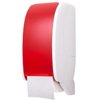 Pojemnik na papier toaletowy 2 rolki JM-Metzger COSMOS Automatic plastik czerwony