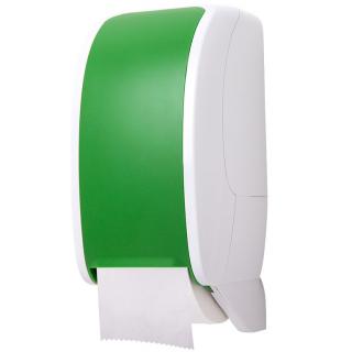 Pojemnik na papier toaletowy 2 rolki JM-Metzger COSMOS Automatic, zielone tworzywo ABS