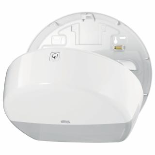 Pojemnik na papier toaletowy w rolce mini Jumbo Tork, białe tworzywo ABS