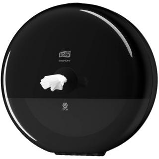 Pojemnik na papier toaletowy w rolce Tork SmartOne, czarne tworzywo ABS