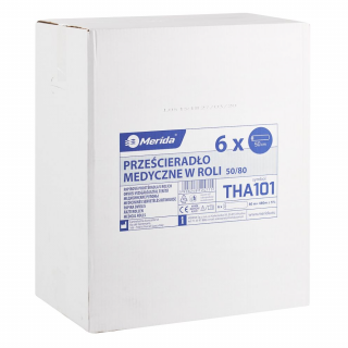 Prześcieradło celulozowe w rolce 50 cm × 80 m Merida 6 szt.